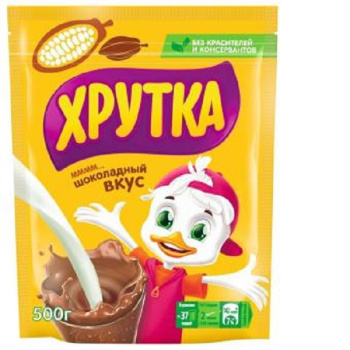 Какао растворимый Хрутка 500г шоколад дой.пак