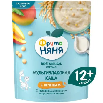 Каша ФН 200г Мультизлак-печенье-манго молочная