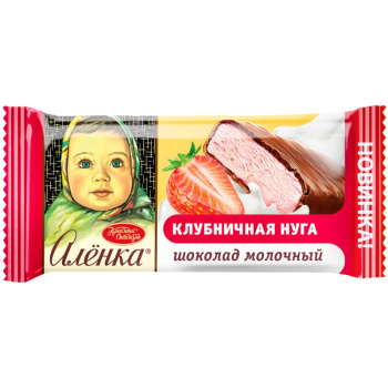 Шоколад Аленка с нач.с клубничной нугой 20г