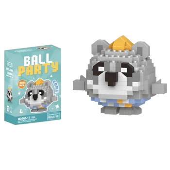 Конструктор Ball Party, енот-круглик, 206 деталей
