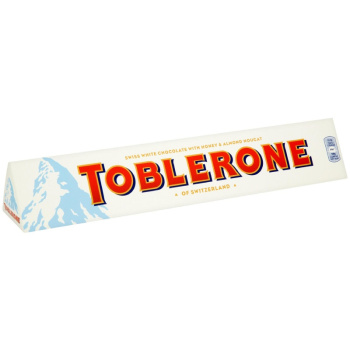 Шоколад белый Toblerone с медово-миндальной нугой, 100г