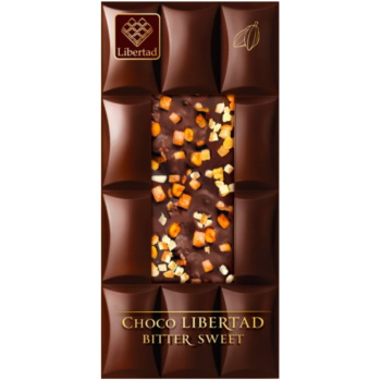 Шоколад горький Libertad с цукатами апельсина, 80г