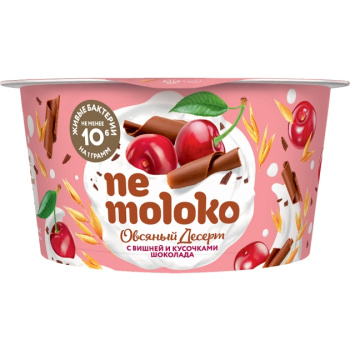 Nemoloko десерт овсяный вишня-шоколад, 130г