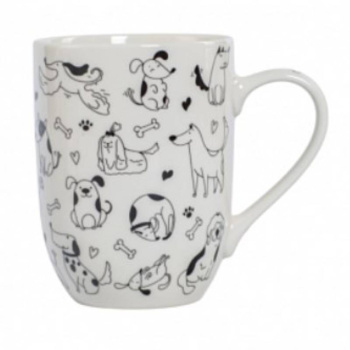 Кружка CAIS DOGS чёрно-белая, 320мл