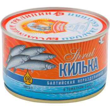 Килька в томатном соусе Сохраним традиции, премиум, 240 г