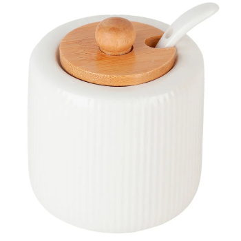 Сахарница с ложкой Naturel 8 8 9см, 220мл 