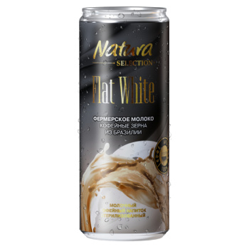 Напиток Natura Selection Kофейный Flat White 2,6% БЗМЖ, 220мл