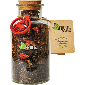 Чай чёрный beFRUITbe Сокочай с ананасом, клубникой и мятой, 130г
