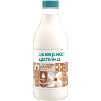Молоко топленое Северная Долина 3,2%, 900мл