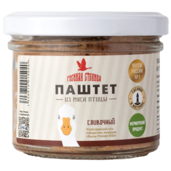 Паштет из мяса гуся сливочный 90г ИП Кадурин