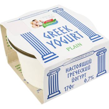 Йогурт греческий 0,7% БЗМЖ, 170мл