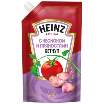 Кетчуп с чесноком и пряностями Heinz, 350г  