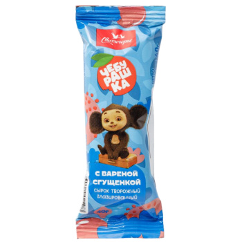 Сырок творожный Свитлогорье с вареной сгущенкой, Чебурашка 16% БЗМЖ, 40г