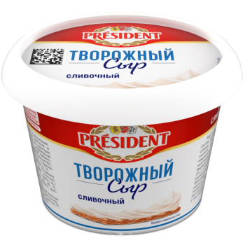 Сыр Президент творожный сливочный БЗМЖ, 140г