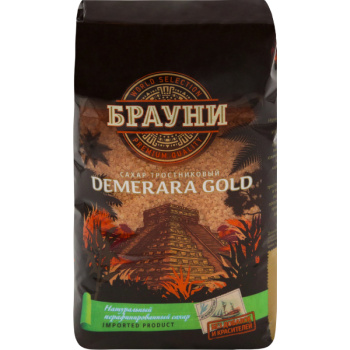 Сахар Брауни Light Demerara Gold тростниковый коричневый, 900г 