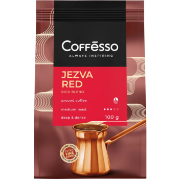 Кофе Coffesso 100г Jezva Red молотый