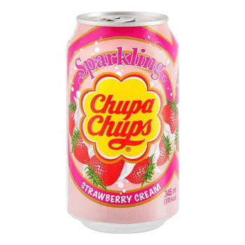 Напиток Чупа Чупс 345мл клубника крем газ