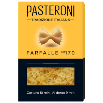 Макаронные изделия Pasteroni Фарфалле №170 обечайка, 400г