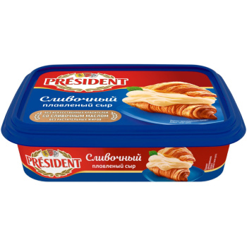Сыр плавленый Президент Сливочный 45%, 400г