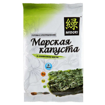 Морская капуста обжаренная в оливковом масле, 5г