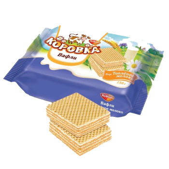 Вафли Коровка топленое молоко 150г