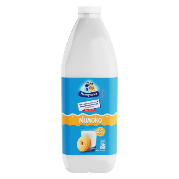 Молоко Вятушка 2,5% БЗМЖ, 1,5л 