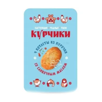 Котлеты Котлетарь Курчики из курочки со сливочным маслом, 340г 