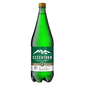 Вода природная лечебно-столовая минеральная Ессентуки №4,1л