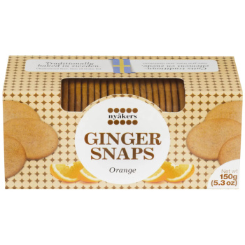 Печенье хрустящее Nyakers Original имбирное со вкусом лимона, 150г 