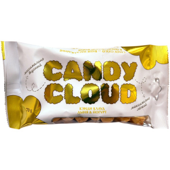 Драже попкорн Candy Cloud карамельный в глазури со вкусом йогурта и с кокосом, 70г
