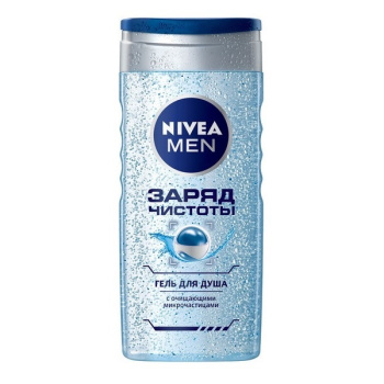 Гель для душа Nivea 250мл Заряд Чистоты муж