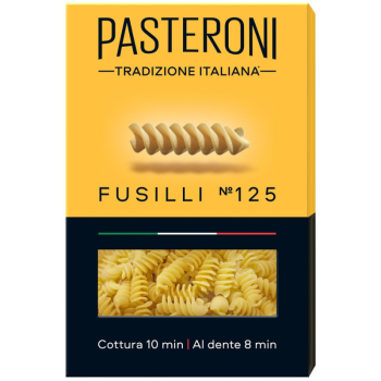 Макароны Спиральки №125, Pasteroni, 400г