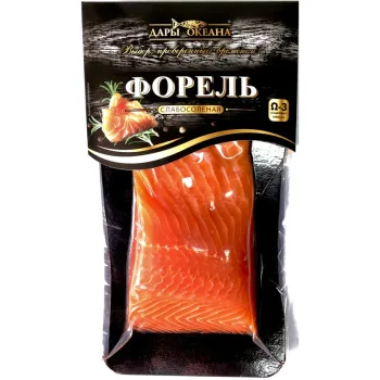 Форель радужная филе-кусок слабосолёная Дары океана, 150г