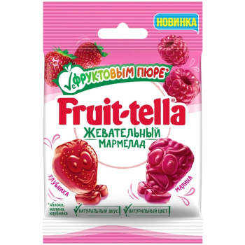 Жев.мармелад Фрут-телла 36г с фрукт.пюре и вкуса