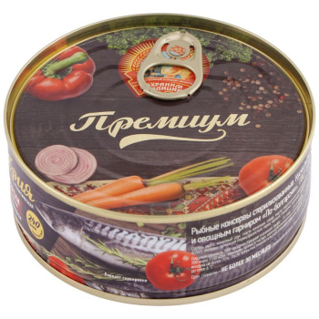 Скумбрия африканская Сохраним традиции с овощным гарниром по-болгарски, 240г