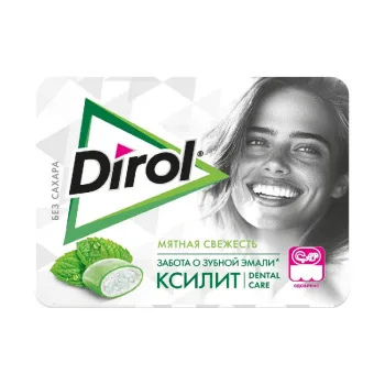 Жевательная резинка Dirol X-Fresh мятная свежесть без сахара, 16г