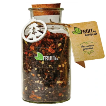 Чай Сокочай 65г черный пропитанный соком ананаса с ананасом брусника 