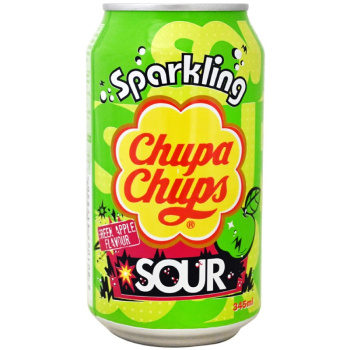 Напиток Чупа Чупс кислое зеленое яблок газ 345мл