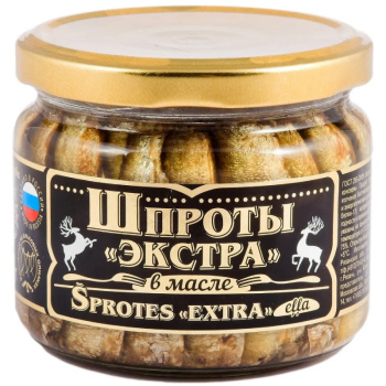 Шпроты в масле, Вкусные Консервы, 270г