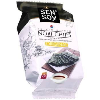 Чипсы нори Sen Soy из морской капусты, 4.5г
