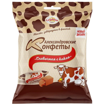 Конфеты Александровские Сливочная с какао 250г