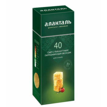 Сыр Аланталь №120 для вина твердый 45% БЗМЖ, 190г