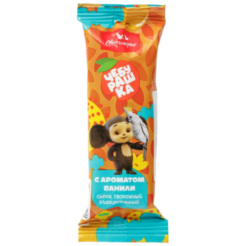 Сырок творожный Свитлогорье с ароматом ванили, Чебурашка 16% БЗМЖ, 40г 