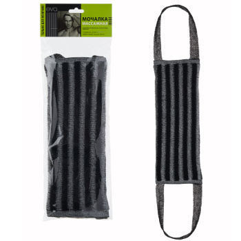 Мочалка German Quality Mens вертикальная полоса, поролон, 36х12см