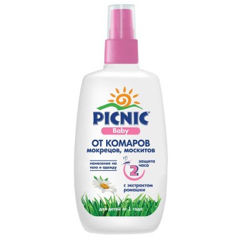 Спрей PICNIC Baby, для детей, от комаров, 120мл