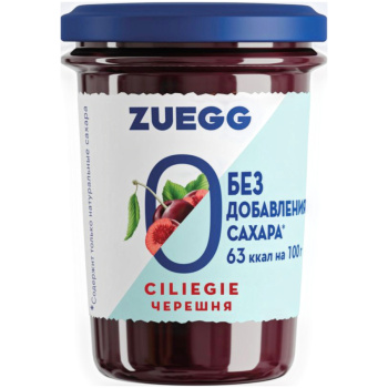 Конфитюр Zuegg из черешни с пониженной калорийностью, 220г
