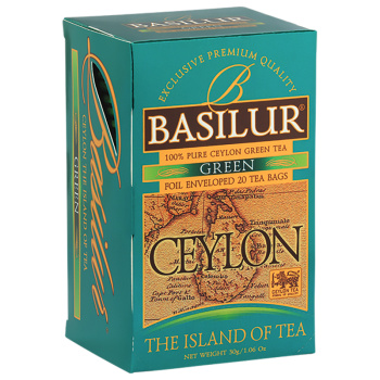 Чай Базилур 25саше Чайный остров Цейлон зеленый
