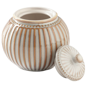 Сахарница Доляна Винтаж бежевая, 350мл 