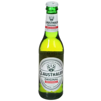 Пиво безалкогольное Клаусталер светлое фильтрованное,  0,33л