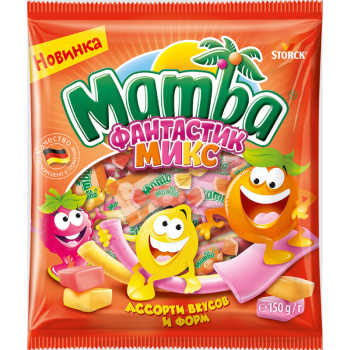 Жевательные конфеты Мамба Фантастик микс 150г